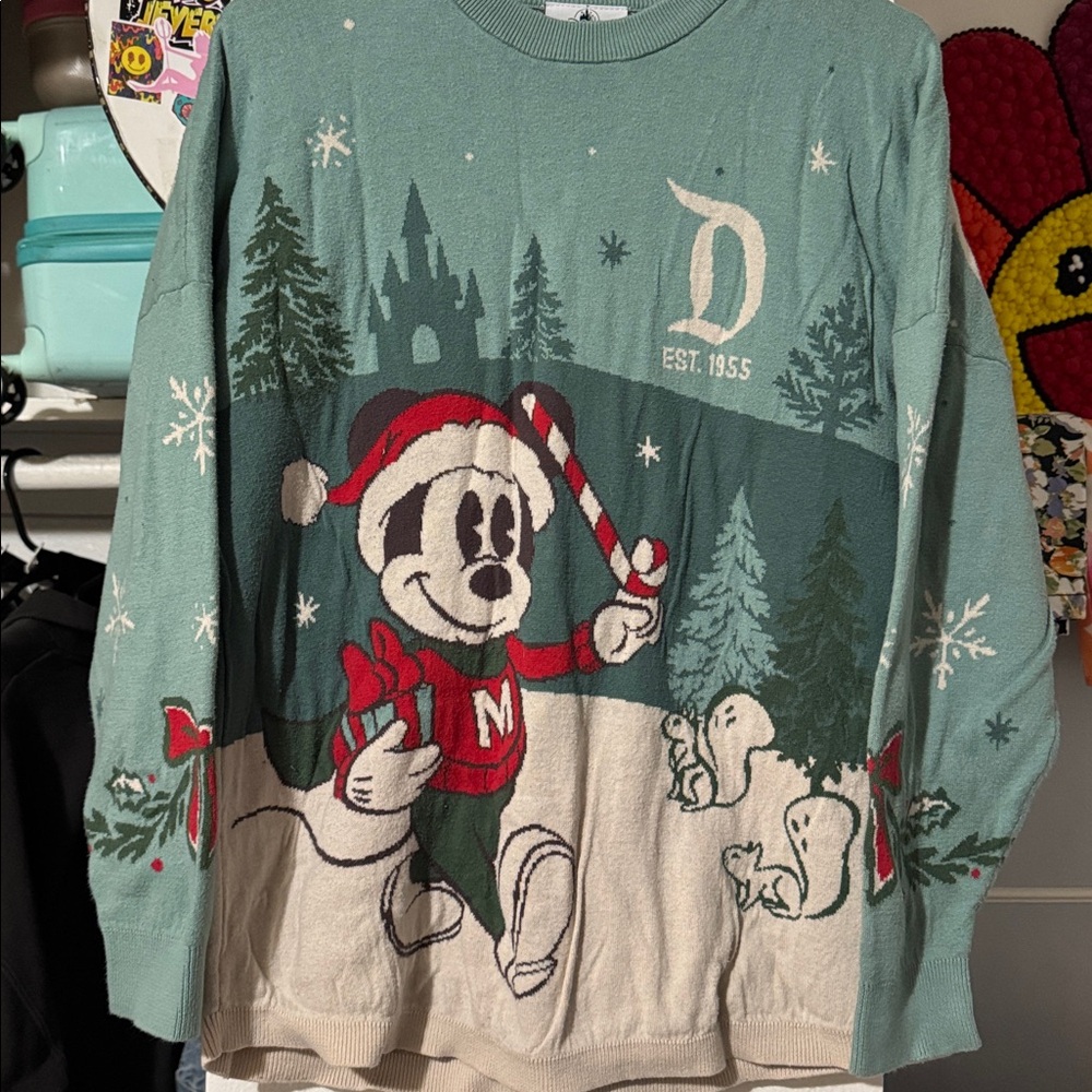Disney Holiday Sweater Spirit Jersey with Mickey Mouse